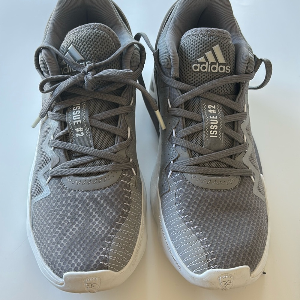 Grey Adidas basketball shoes women’s size 8.5